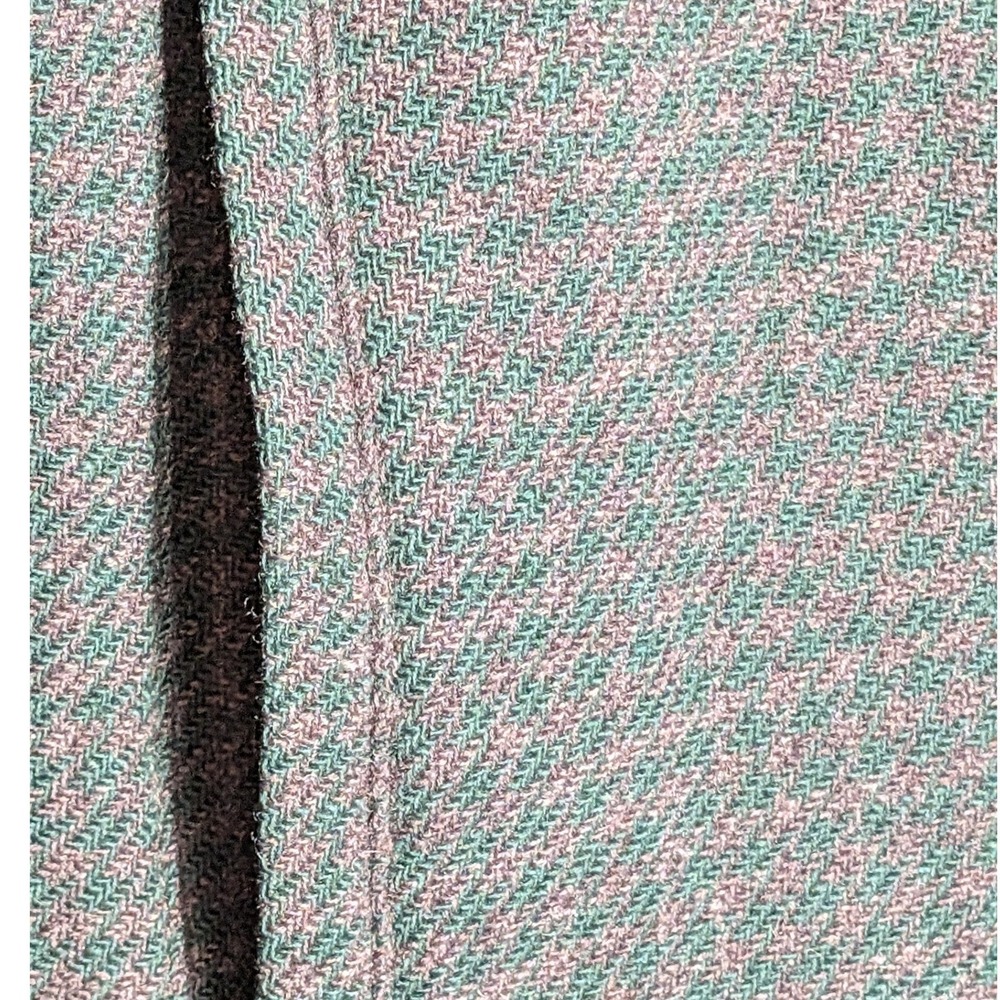 Vtg Pendleton Wool Jacket Green Houndstooth Thomas Kay Ltd Ed 10/400 Women Lg - Picture 12 of 12